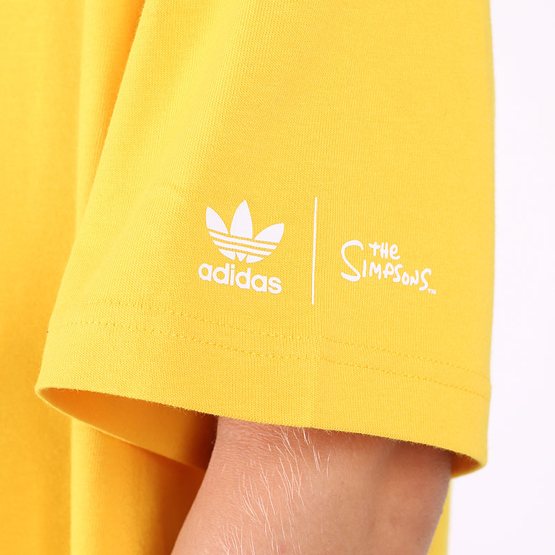 мужская желтая футболка adidas SMPS DOH TEE HA5818 - цена, описание, фото 4